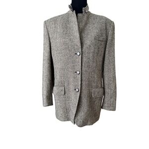 Vintage Lauren Ralph Lauren Tweed Equestrian -Style Blazer